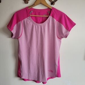 The North Face Short Sleeve Tee Shirt Pink Stretchy Lightweight Medium M